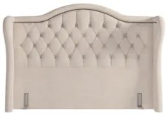 Cabeceira Cama Box Casal Queen 160cm Antibes Z37 Linho Bege Cru - Mpoz