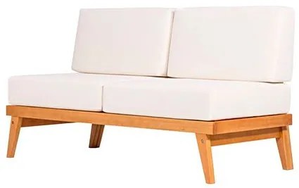 Sofa Arpoador 2 Lugares Acquablock Cru Verniz Mel - 72148 Sun House