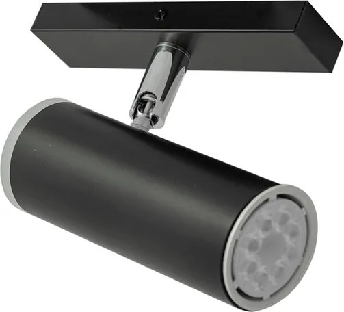 Spot De Sobrepor Aluminio Acrilico - PRETO