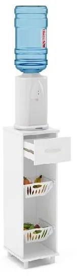 Fruteira Balcão Bebedouro Água Compacta 1 Gaveta Branca