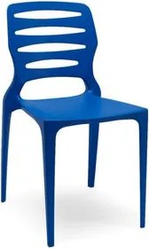 Cadeira Ville Azul Bic Empilhável em Polipropileno Plaxmetal