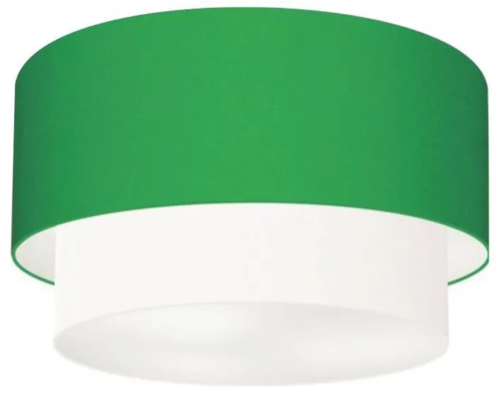 Plafon Para Corredor Cilíndrico SC-3045 Cúpula Cor Verde Folha Branco