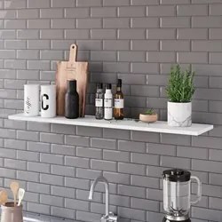 Prateleira Flutuante Para Cozinha Kit 2 Suporte Invisível 91cm Yara Br
