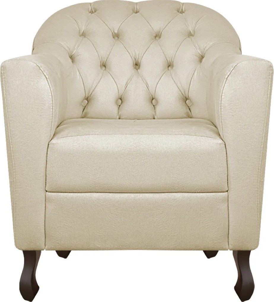 Kit 02 Poltronas Decorativa Julia Linho - ADJ Decor