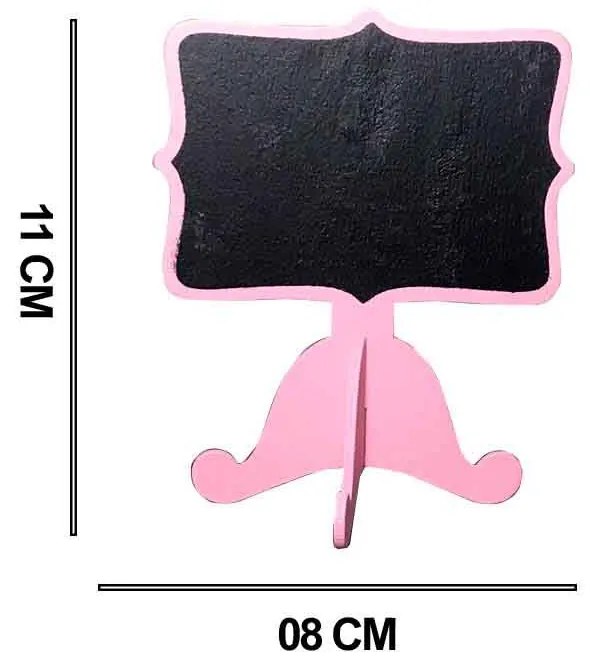 Placa Decorativa Rosa 11x8cm - D'Rossi