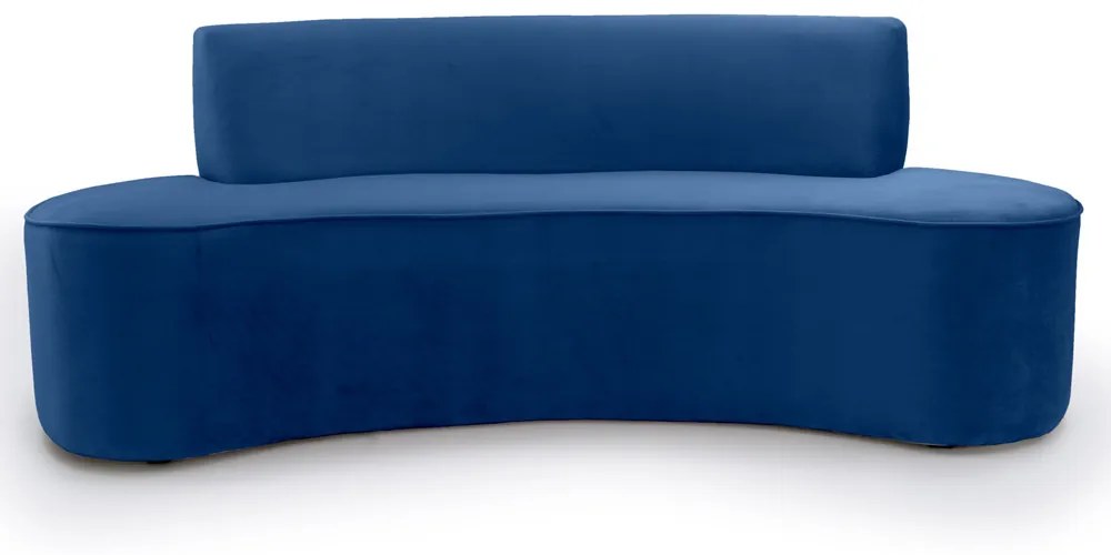 Sofá 4 Lugares Porto D07 230cm para Sala Living Veludo Marinho - D'Rossi