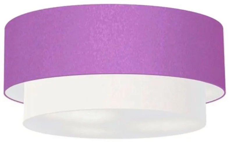 Plafon Para Quarto Cilíndrico SQ-3065 Cúpula Cor Lilás Branco