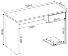 Mesa de Escritório Para Computador Noronha Z19 Preto - Mpozenato