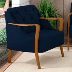 Kit 2 Poltronas Decorativas para Sala de Estar Capitonê Lapa Z32 Velud