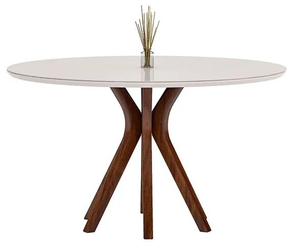 Mesa de Jantar Redonda Vicent 130x130 cm - VM 53338
