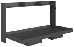 Cama Solteiro Infantil Articulação Horizontal Isis Grafite A05 - Mpoze
