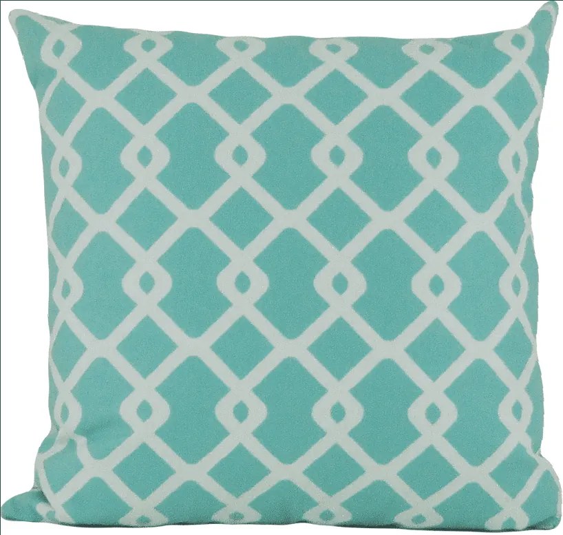 Conjunto 3 Capas almofadas Lyon Veludo Estampado Turquesa 43x43cm