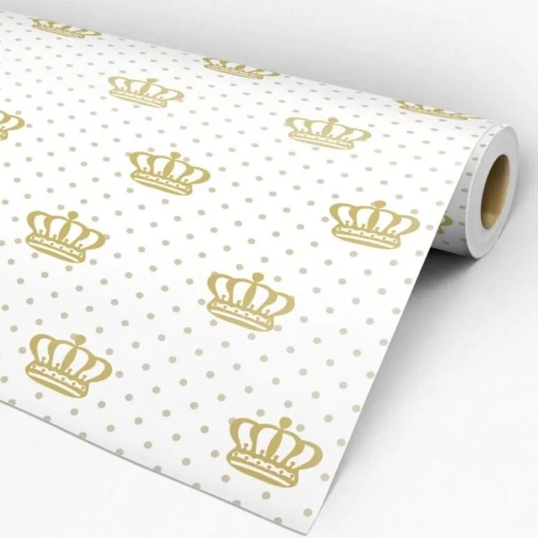 Papel de Parede poá coroa 0.52m x 3.00m