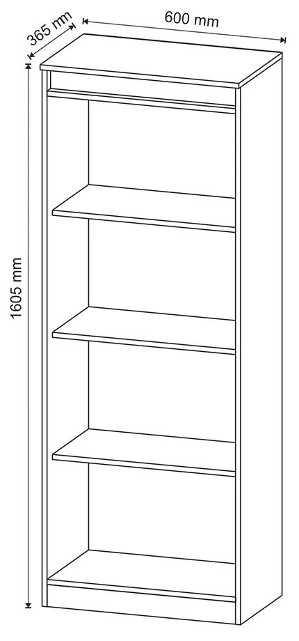 Armário Alto para Escritório Home Office ME4150 MDP Branco G69 - Gran Belo