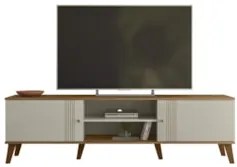 Rack Bancada Para TV 75 Pol 180cm Sia Off/Nature Z49 - Mpozenato