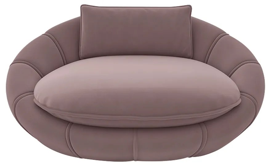 Poltrona Caminha para PET Afrodite Veludo Rosê G45 - Gran Belo