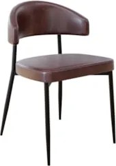 Cadeira de Jantar Estofada Kit 8 Chloe M25 Sintético Café - Mpozenato