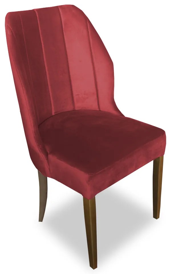 Kit 8 Cadeiras De Jantar Safira Suede Vermelho