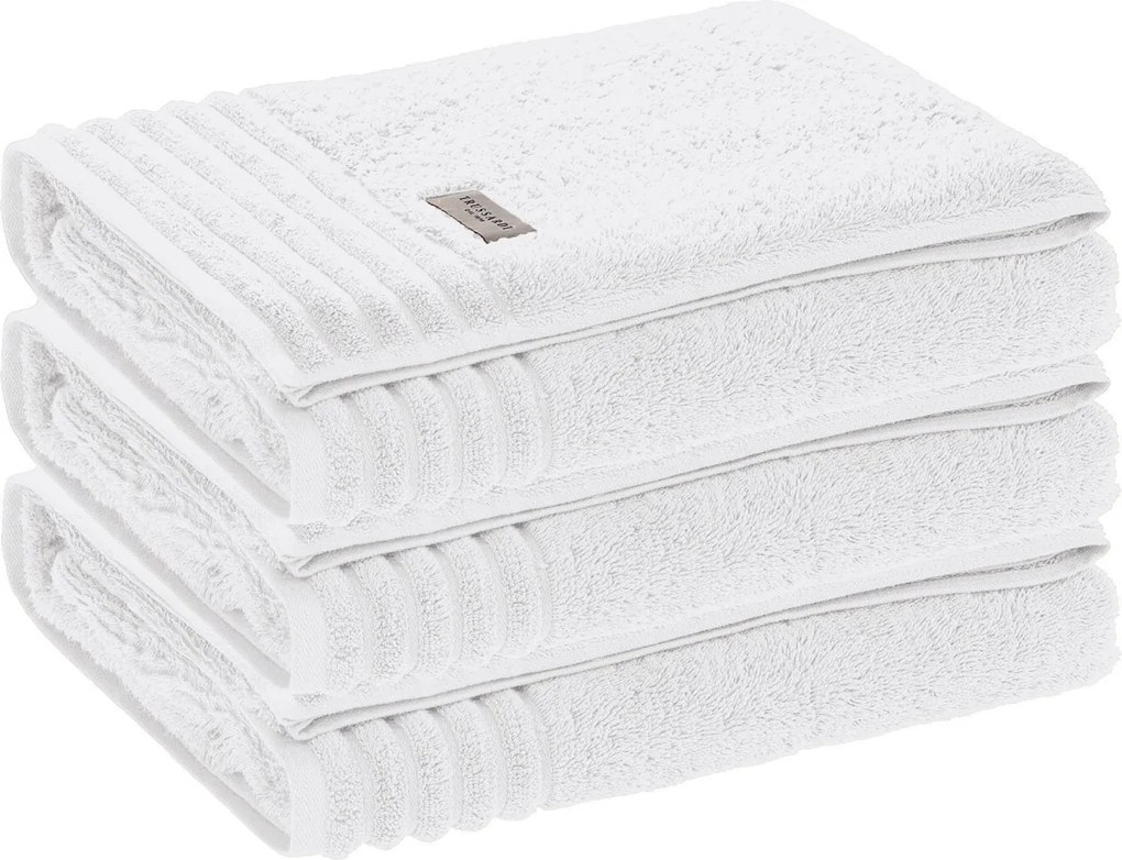 Kit 3 Toalhas de Rosto Trussardi 100% Algodão Imperiale - Branco  Branco