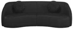 Sofá Decorativo 3 Lugares 240cm com Almofadas e Poltrona Zion Z32 Sint