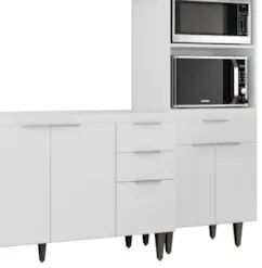 Armário de Cozinha CP02 Para Pia 150cm Pérola Z34 Branco - Mpozenat