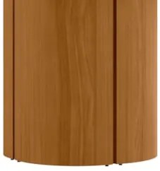 Mesa de Jantar Redonda 135cm 6 Lugares Flex Zuni Ypê/Off N02 - Mpozena