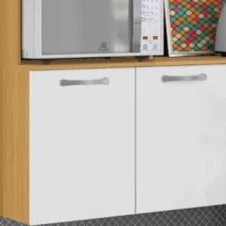 Armário de Cozinha Compacta 180cm Maxyn Cinamomo/Branco A15 - Mpozenat