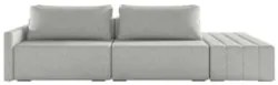 Sofá Ilha Modular com Puff para Sala Living 232cm Georgia Z08 Linho Ci