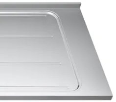 Pia de Cozinha com Cuba e Válvula Bali 200cm Aço Inox - Ghel Plus