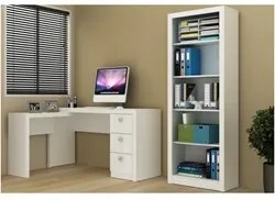 Ambiente para Home Office 03 Peças Branco - Tecno Mobili