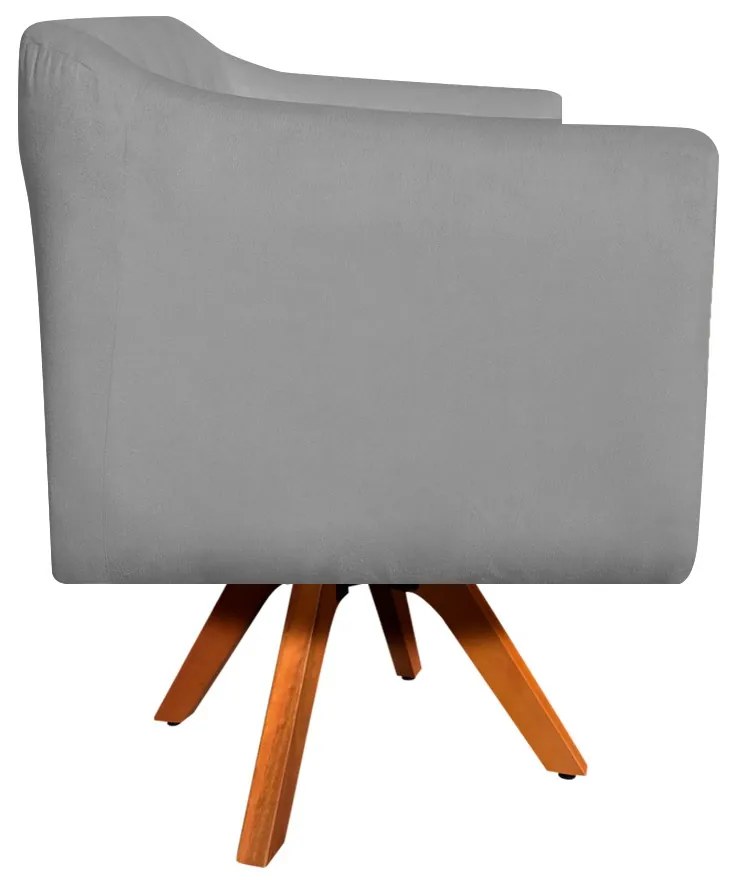 KIT 02 POLTRONAS GIRATORIA JULIA SUEDE G