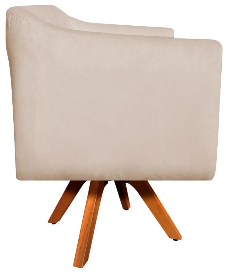KIT 02 POLTRONAS GIRATORIA JULIA SUEDE B