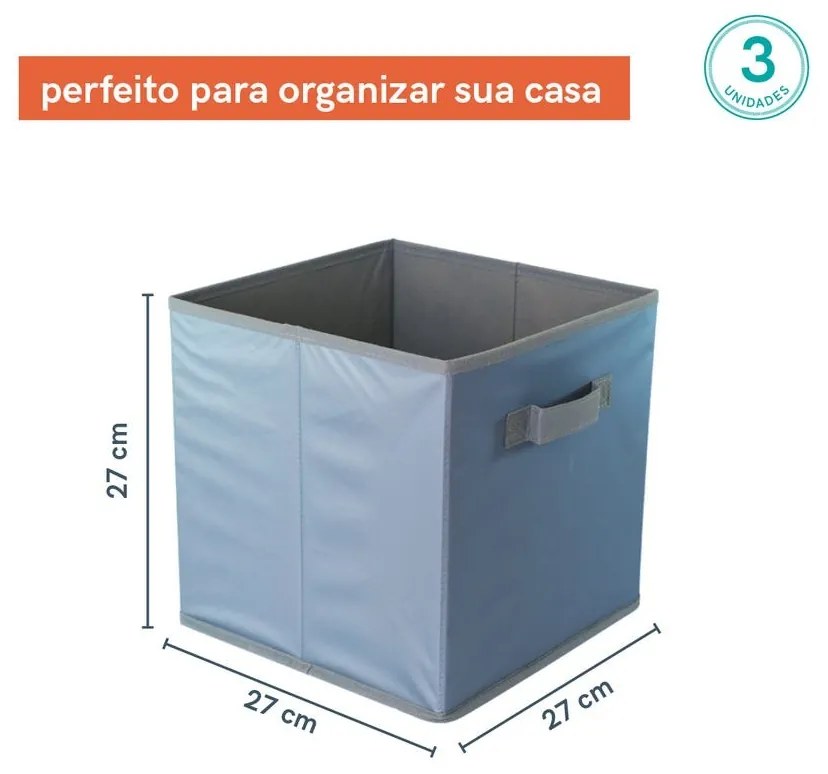 Organizador Dobrável Cinza