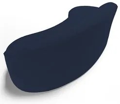 Sofá Living  4 Lugares 300cm Braço Direito Mozart D06 Veludo Azul - Mp
