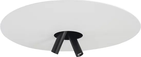 Plafon Led De Sobrepor Aluminio 25,36W 2700K Galileo - BRANCO/PRETO