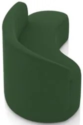 Sofá 4 Lugares Para Sala 220cm Orgânico Wendi Suede Verde I01 - Mpoze