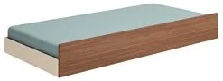 Bicama Solteiro Cama Auxiliar 100% MDP Chiara Off White/Carvalho - Pho