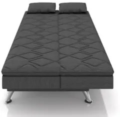 Sofá Cama para Sala de Estar Quarto 193cm Bela Z32 Linho Grafite - Mpo