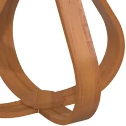 Mesa Lateral Apoio Para Sala Pé de Madeira Samba Cinamomo E05 - Mpozen