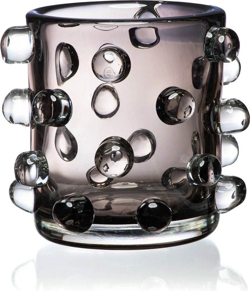 Vaso Murano Jabuticaba M  Ônix