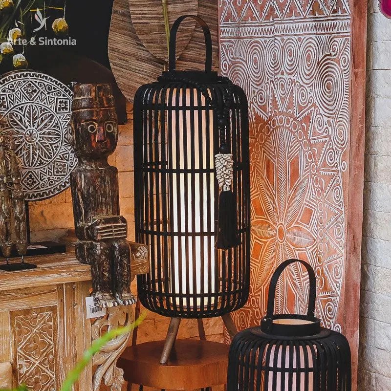 Luminária de Chão | Fibra Natural