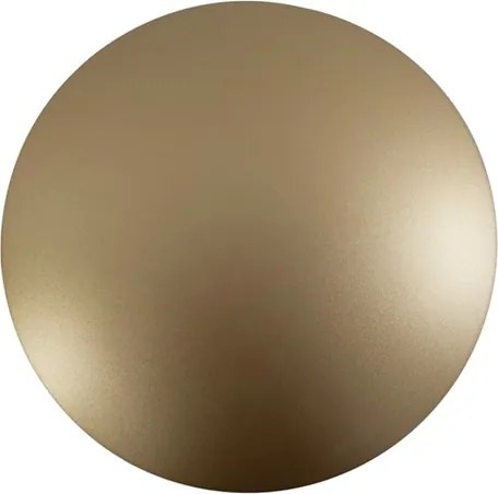 Arandela Led Aluminio Dourado 18W 127V 2700K Pleine Lune