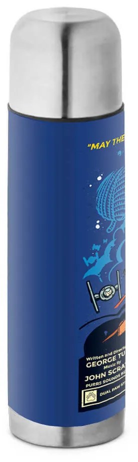 Garrafa Térmica 500 ml Cat Wars Azul