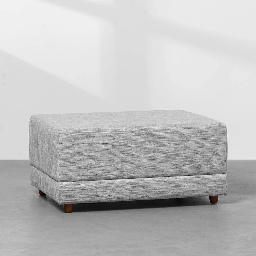 Puff Plug Trama Larga Grafite - 84cmx64cm