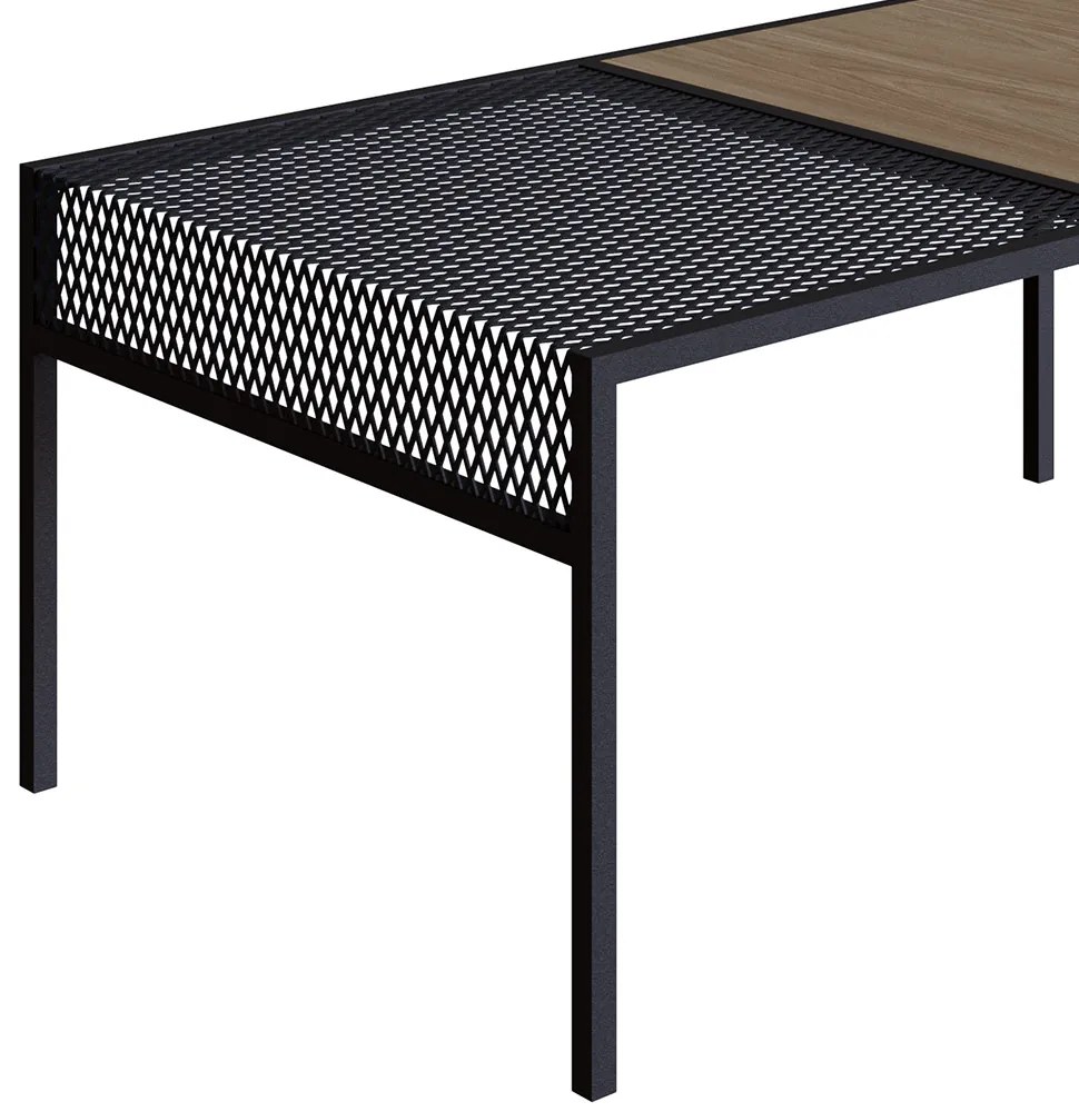 Mesa de Centro New Hanover e Preto 80 cm - D'Rossi