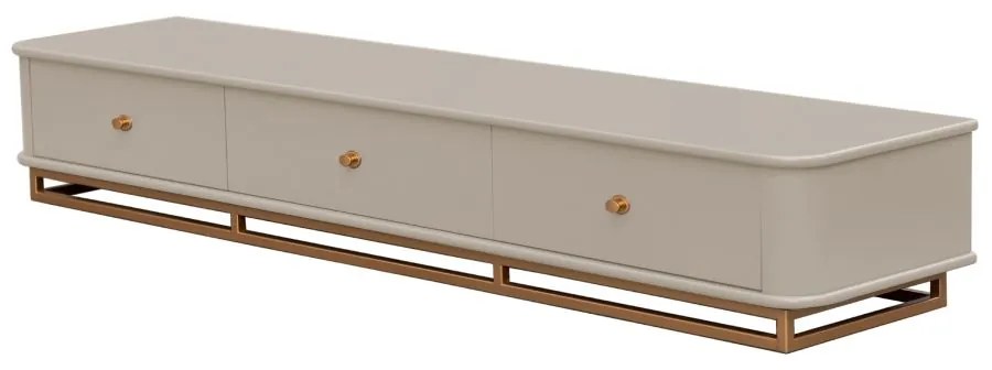Rack Curve G - Off White com Detalhes Dourado Soleil  Kleiner