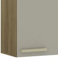 Armário de Cozinha Aéreo 40cm 1 Porta Nádia Mocca/Avelã L01 - Mpozenat