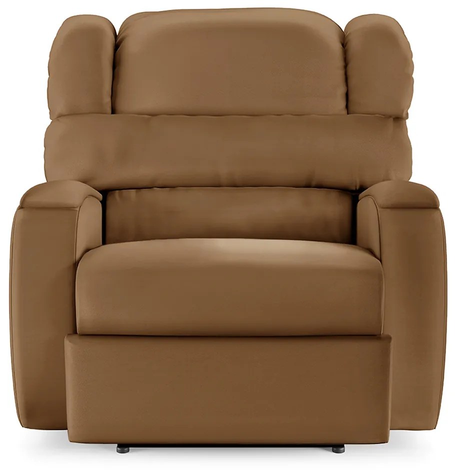 Poltrona do Papai Sala de Cinema Reclinável Kylie Power Touch USB PU Caramelo G23