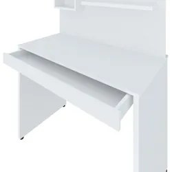 Escrivaninha com Painel 1 Nicho 1 Prateleira Mobile First Branco Arta