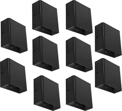 Kit 10 Arandelas Led Abs 3W Ip65 3000K Brick